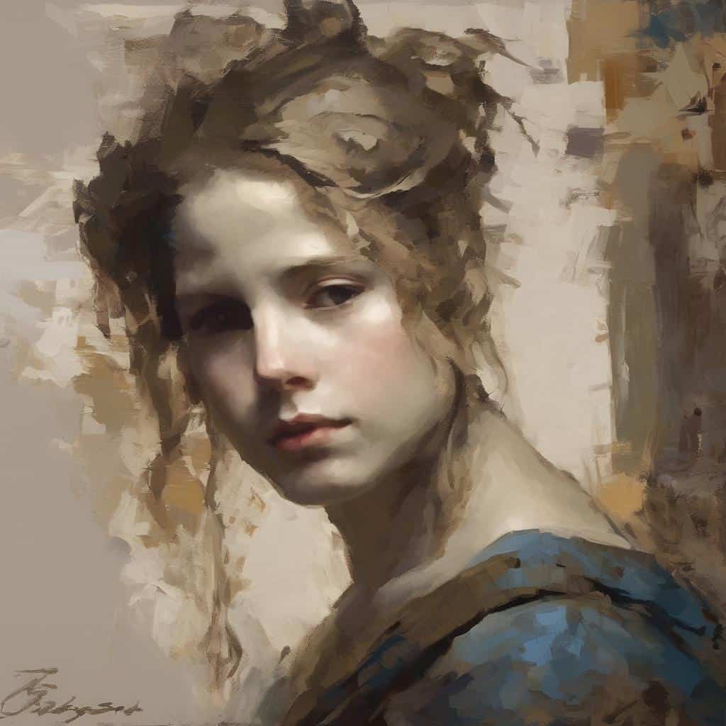 μοντέρνα καλλιτεχνική δημιουργικότητα και καινοτομία σε πορτρέτο γυναίκας.